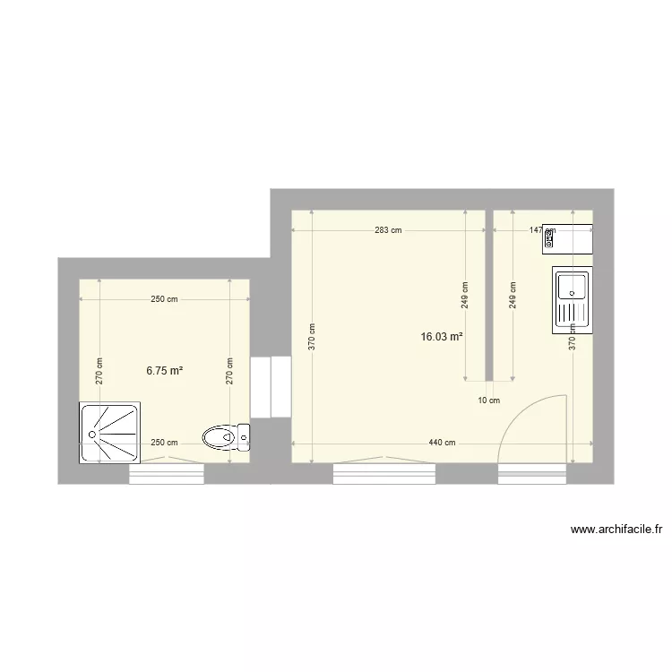 Annexe actuelle. Plan de 