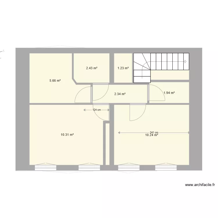 Maison ini. Plan de 