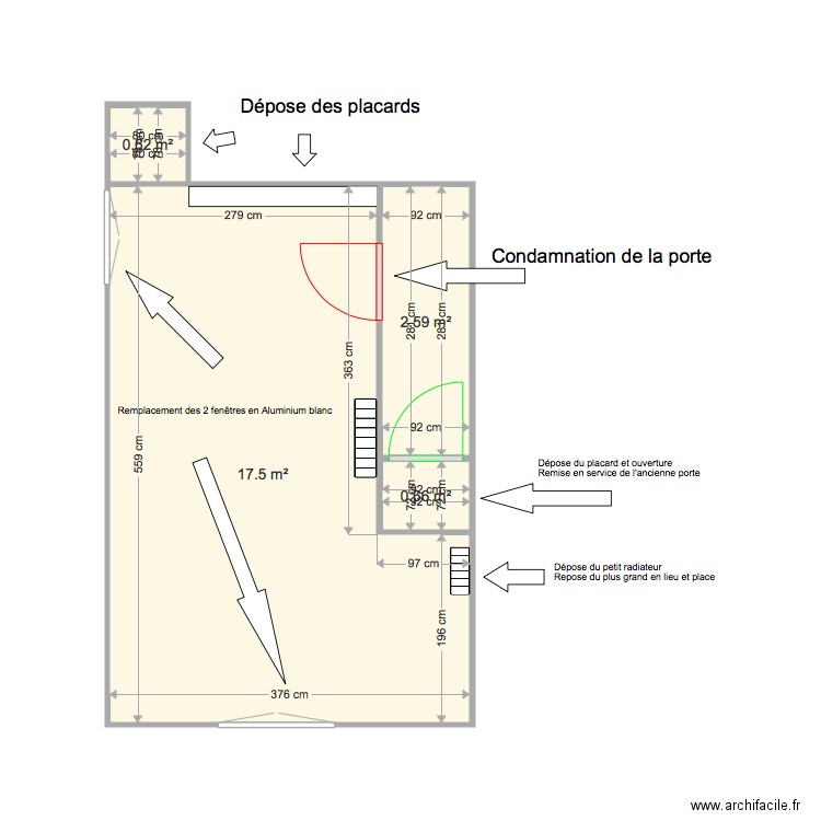 CHAMBRE 1. Plan de 0 pièce et 0 m2