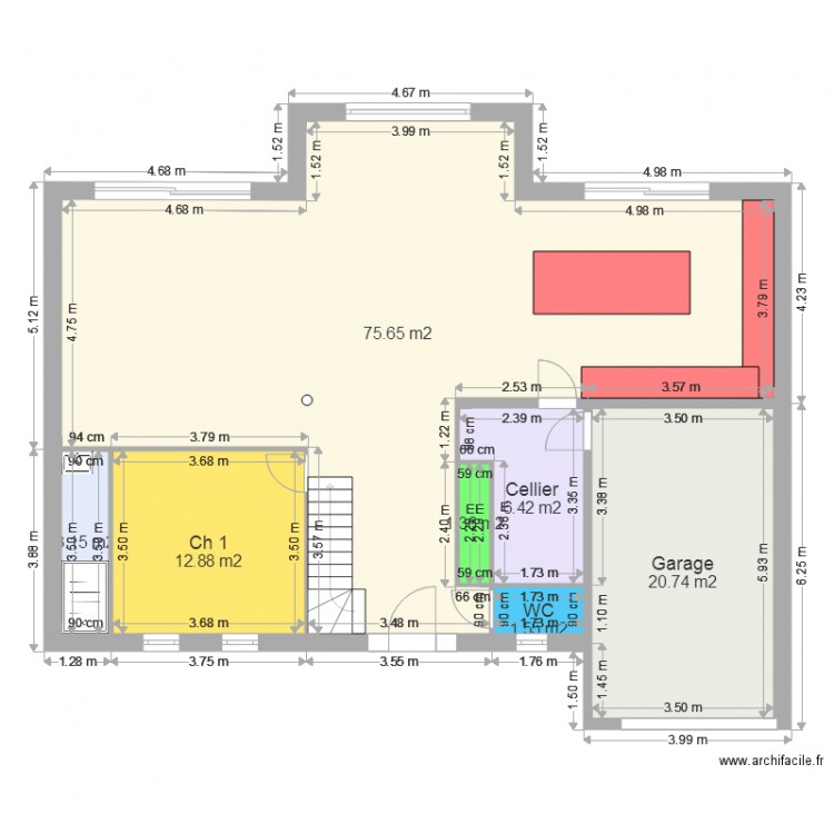 MAES Rdc. Plan de 0 pièce et 0 m2