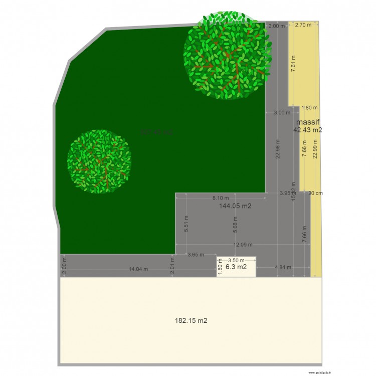 lescieux terrasse v4. Plan de 0 pièce et 0 m2