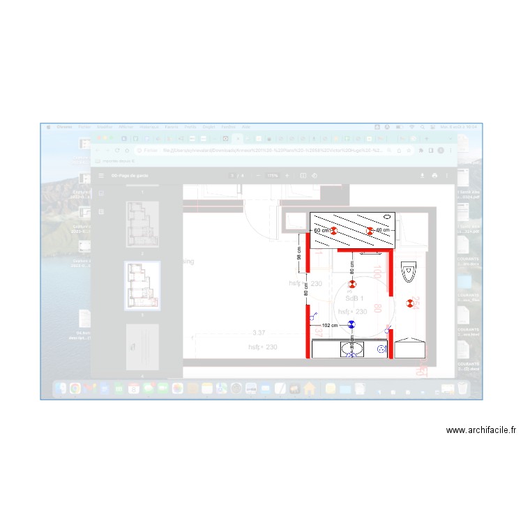 Salle de bain 1 TMA1. Plan de 0 pièce et 0 m2