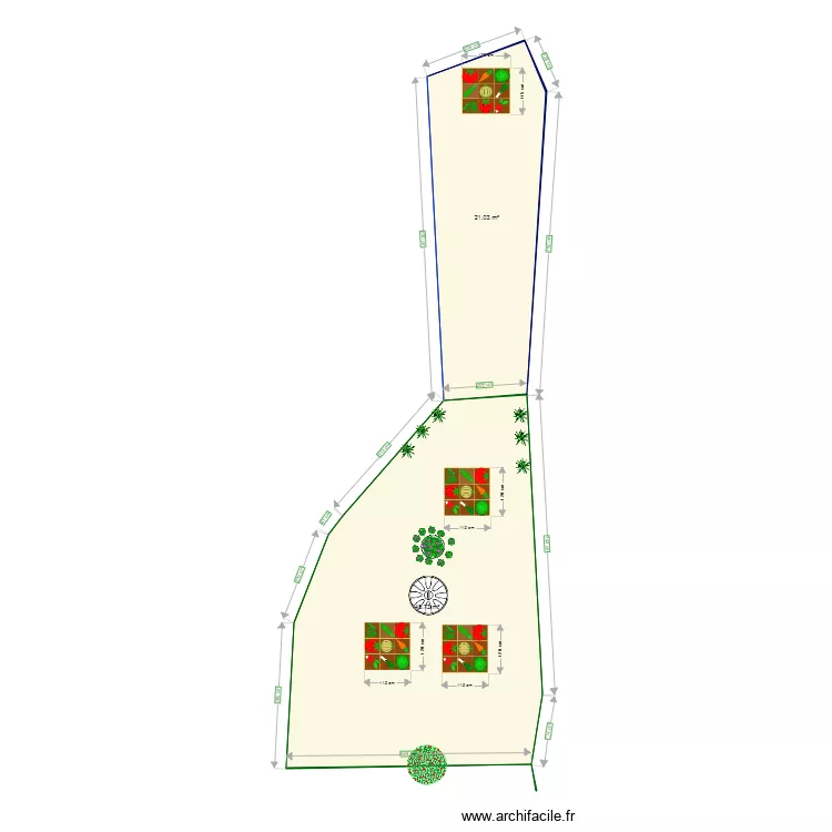 jardin. Plan de jardin. Plan de