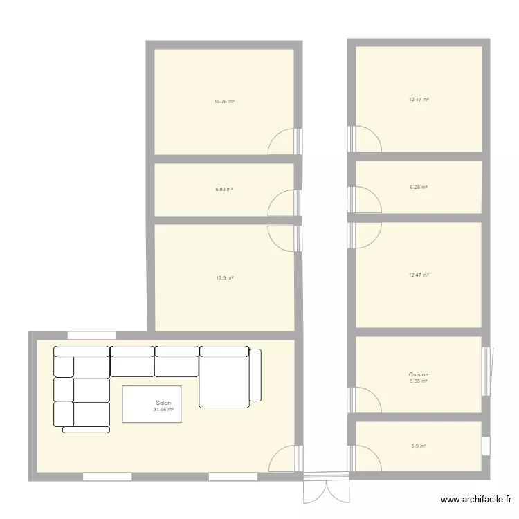 Maison. Plan de 