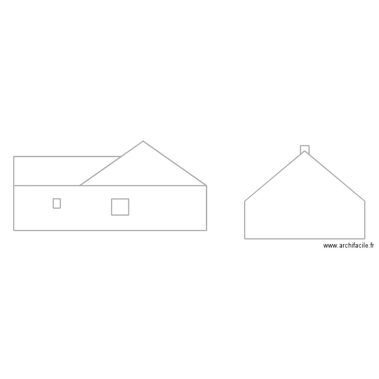 facade maison champs. Plan de 0 pièce et 0 m2