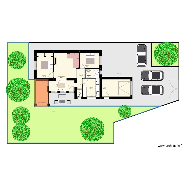 ESTIOT. Plan de 11 pièces et 388 m2