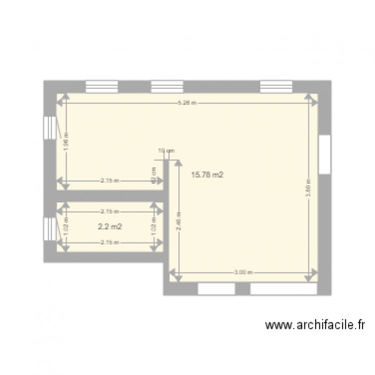 Cuisine actuelle calvo. Plan de 0 pièce et 0 m2