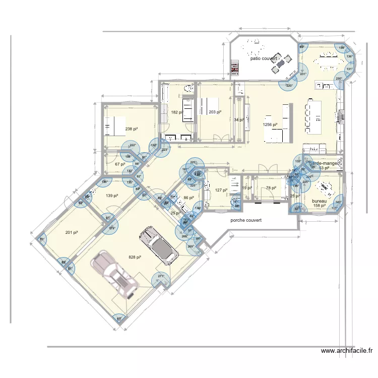 maison 2. Plan de 