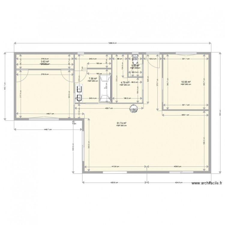 plan mesure 1. Plan de 0 pièce et 0 m2