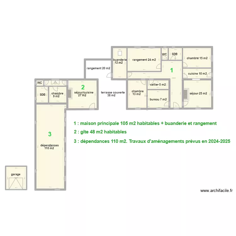 La Peyro pour Maif. Plan de 