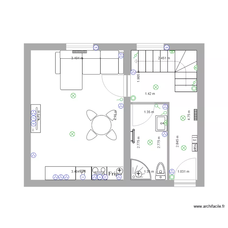 plan apartement 1 . Plan de 