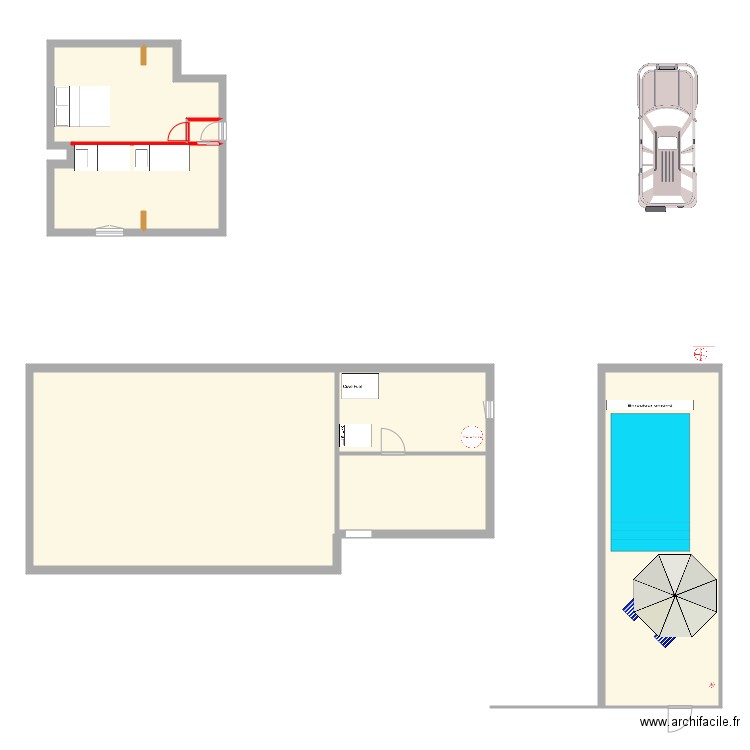 Piscine. Plan de 0 pièce et 0 m2