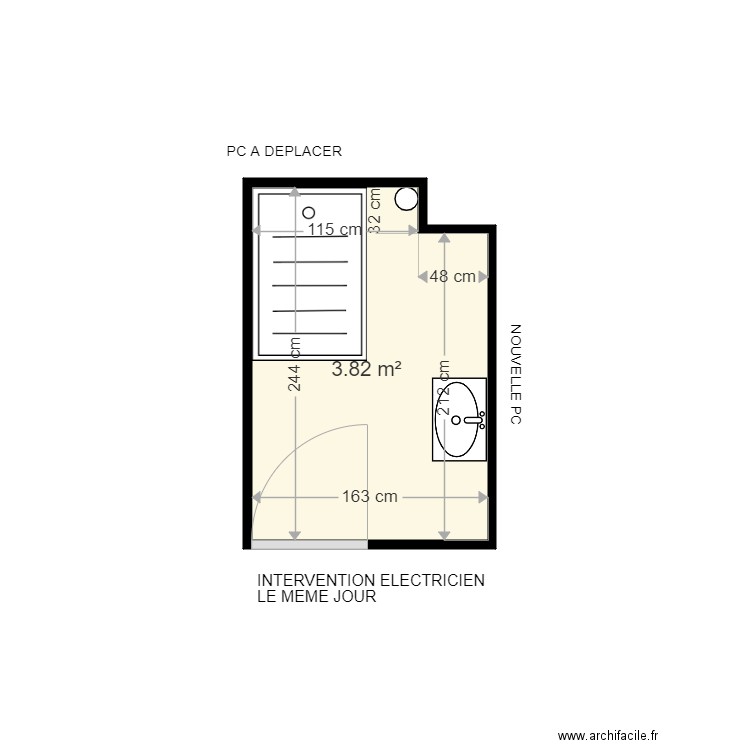 DACQUINY . Plan de 0 pièce et 0 m2