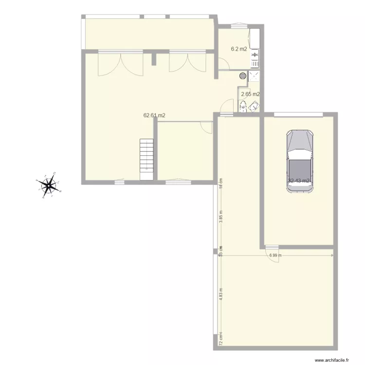 Maison JACKY. Plan de 