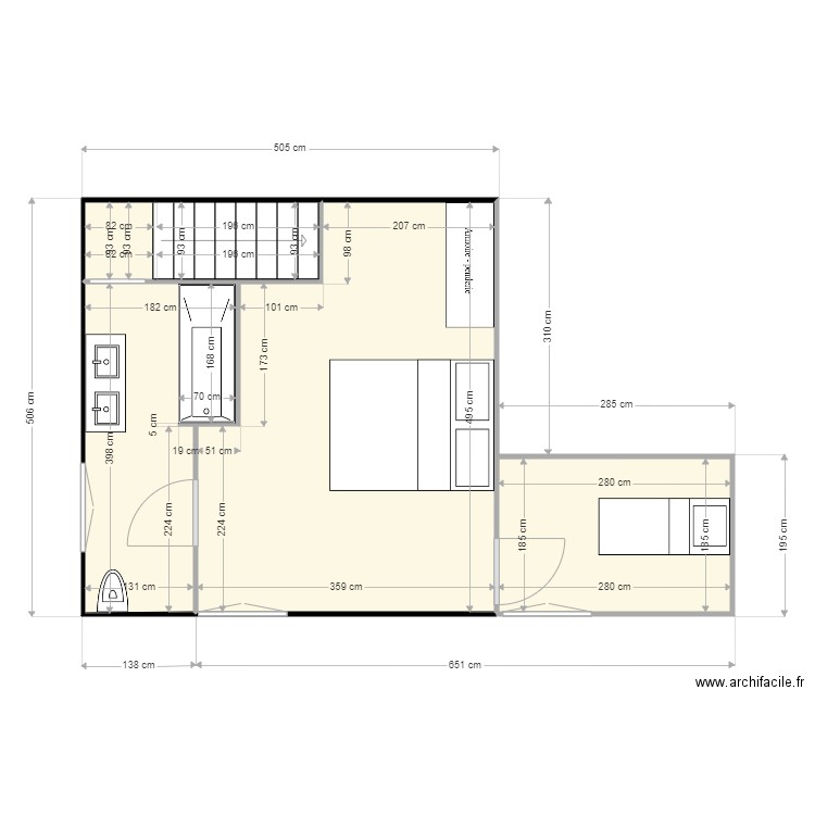 SALLE DE BAIN ETAGE 1. Plan de 0 pièce et 0 m2