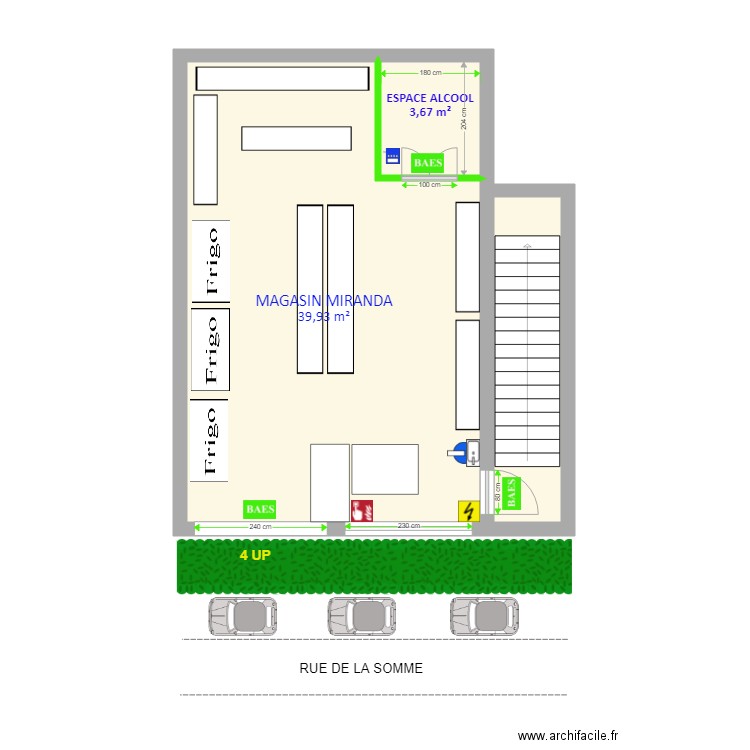 PROJET ESPACE ALCOOL MIRANDA. Plan de 0 pièce et 0 m2