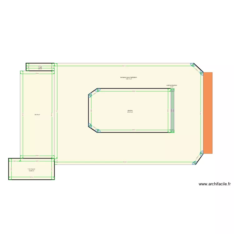 villa moulin robert corso. Plan de 