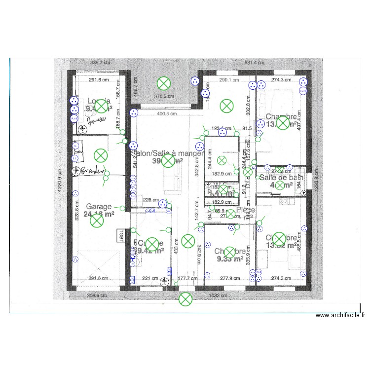 PLAN ELEC  BAHI. Plan de 0 pièce et 0 m2