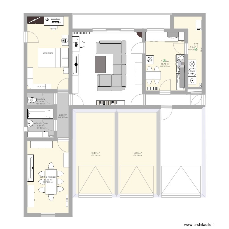 Appartement de Fruges. Plan de 0 pièce et 0 m2