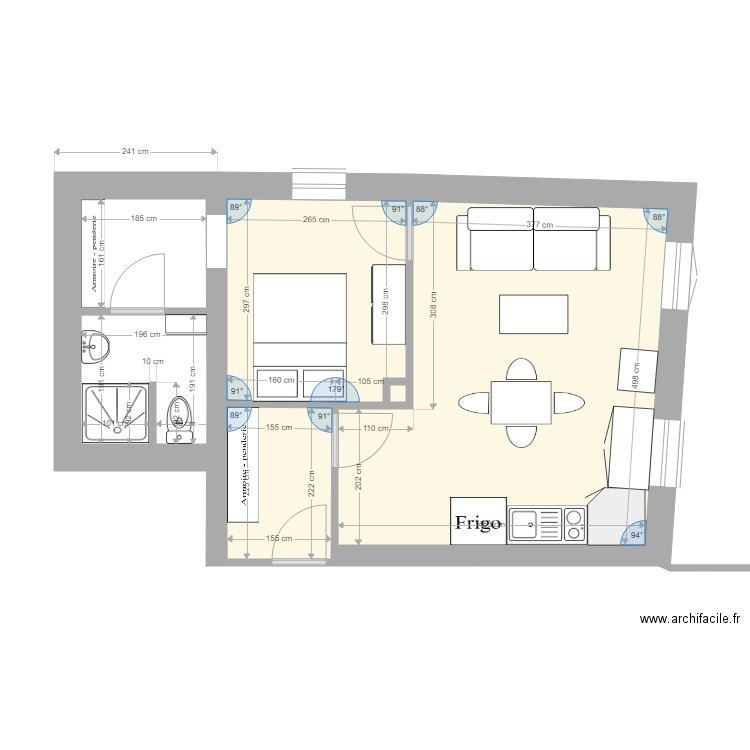 Appartement RdC. Plan de 0 pièce et 0 m2