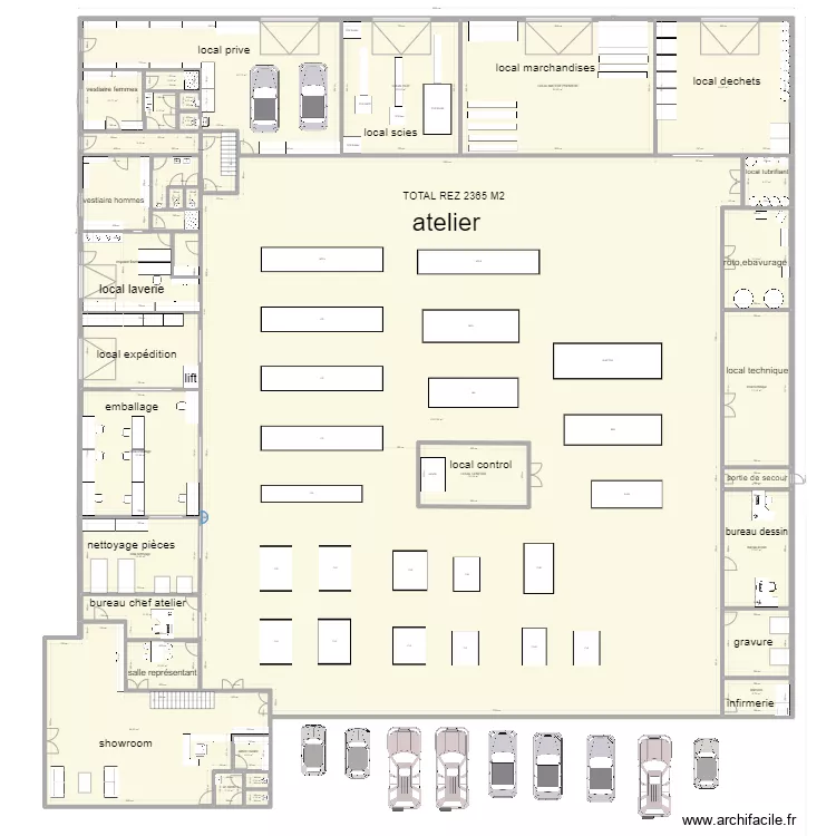 ATELIER FRAIPONT rez 9. Plan de 