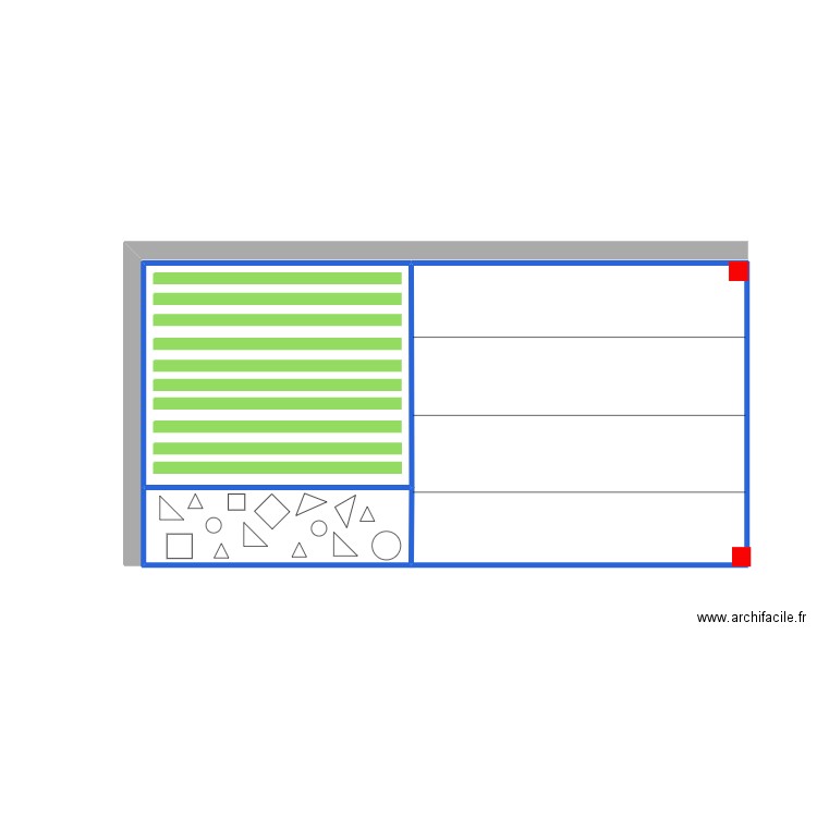 GUBANSKI Piscine Vilamoura. Plan de 2 pièces et 18 m2