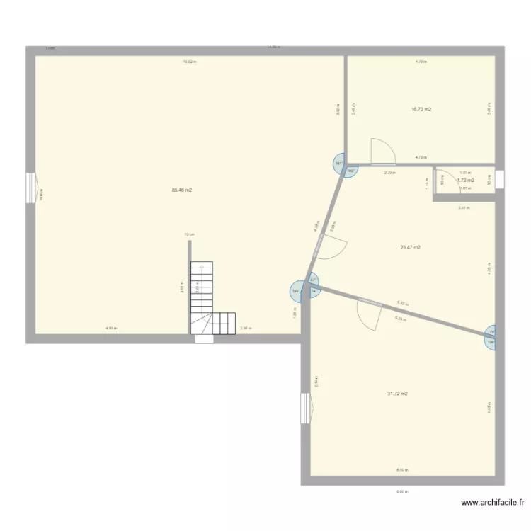 cavee leveque pln de masse 1er &eacute;tage ARCHI . Plan de 