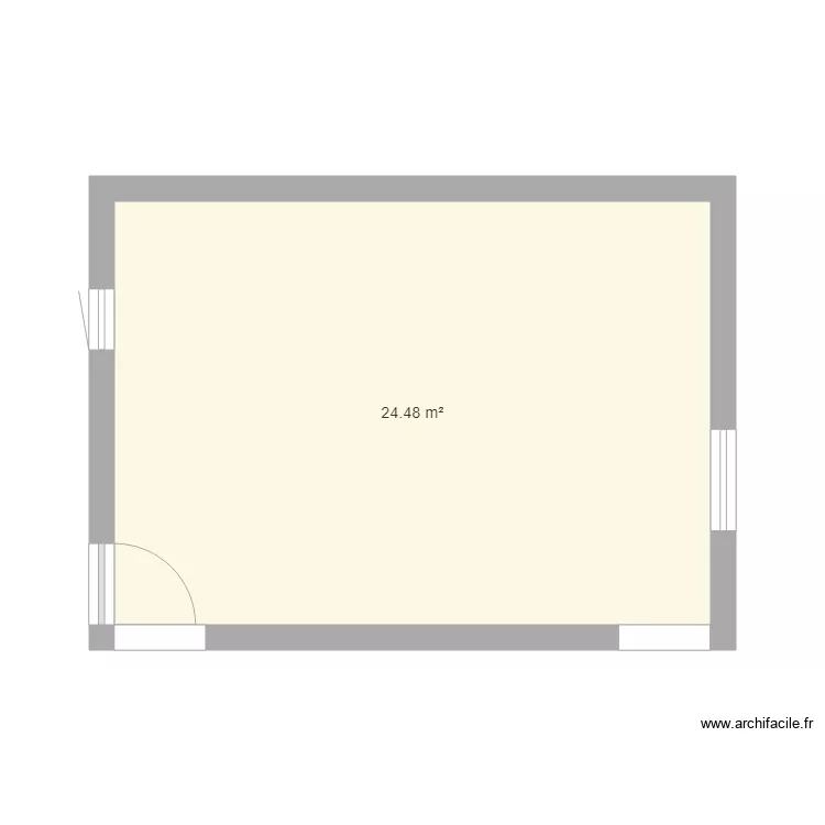 cuisine vierge. Plan de 