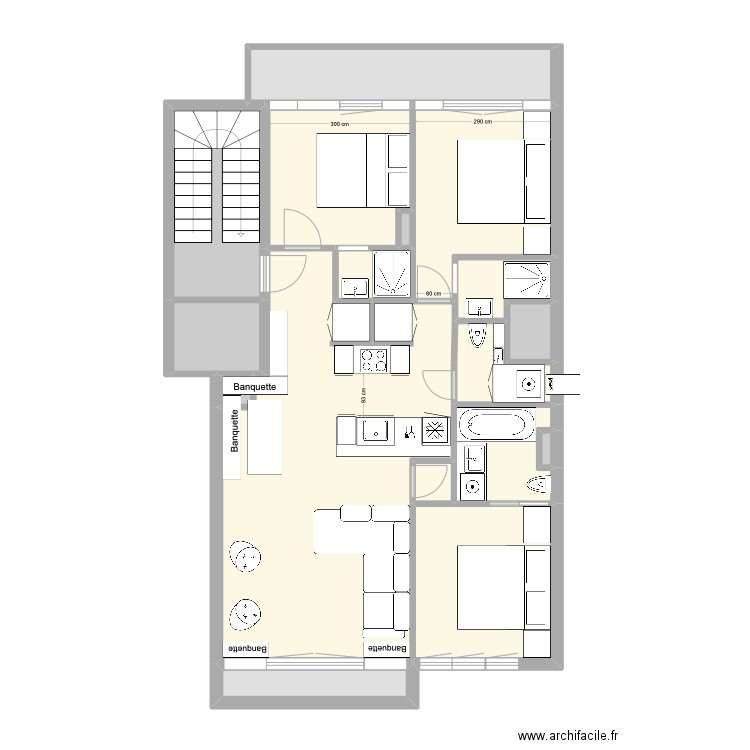 Meerlaan Idée 7. Plan de 17 pièces et 92 m2