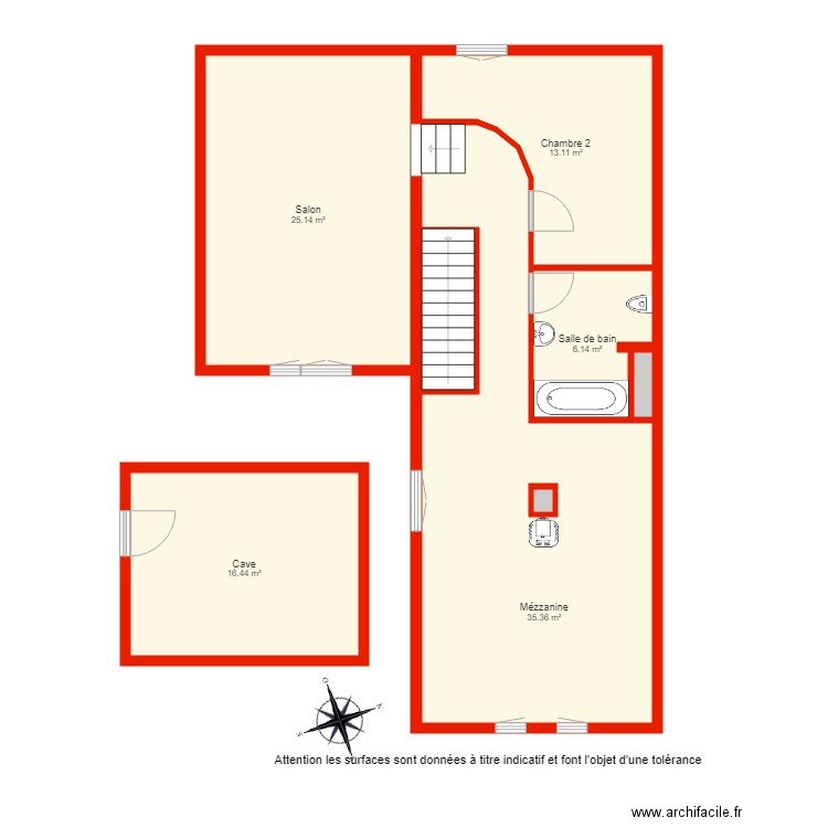 BI 3427 étage non côté. Plan de 0 pièce et 0 m2