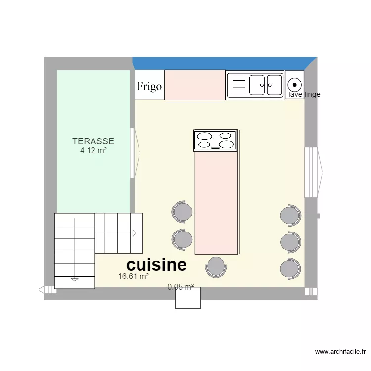 NLLE id&eacute;e cuisine. Plan de 