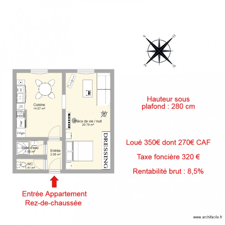 MOUSSETTE. Plan de 0 pièce et 0 m2