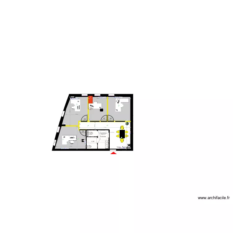 Bureau 3 RDC Nationale. Plan de 
