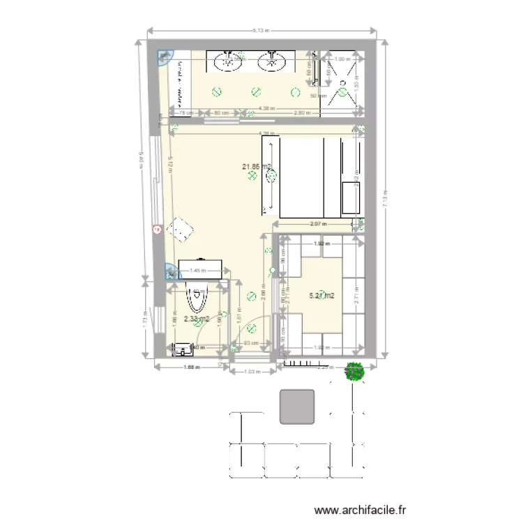 chambre 2. Plan de chambre 2. Plan de