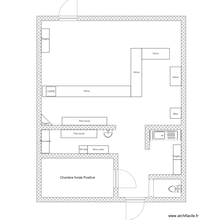 boucherie du moulin. Plan de 