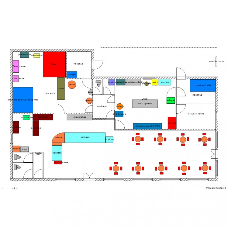 BOULANGERIE. Plan de 0 pièce et 0 m2