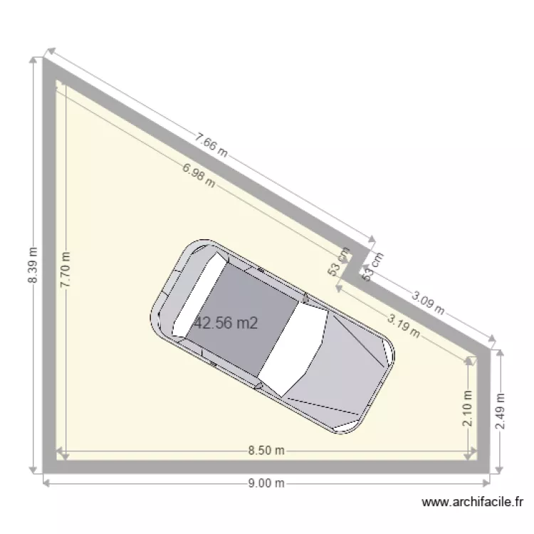 garage. Plan de 