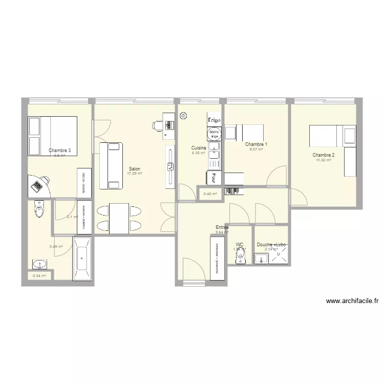 Appartement Courbevoie. Plan de Appartement Courbevoie. Plan de