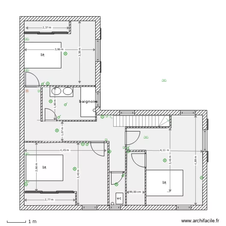 1 etage rect pascal  01. Plan de 