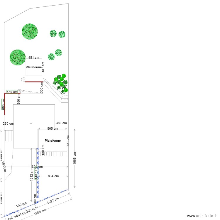  jardin plan. Plan de 0 pièce et 0 m2