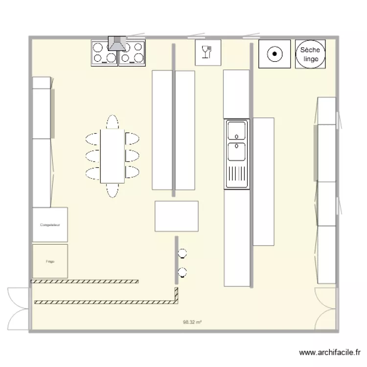 Cusine ETC. Plan de 