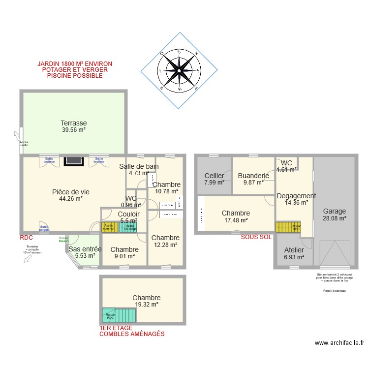 ROLLE PARENTS. Plan de 0 pièce et 0 m2