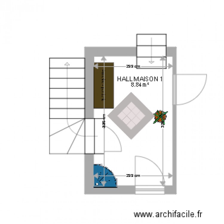 Hall maison 1. Plan de 0 pièce et 0 m2