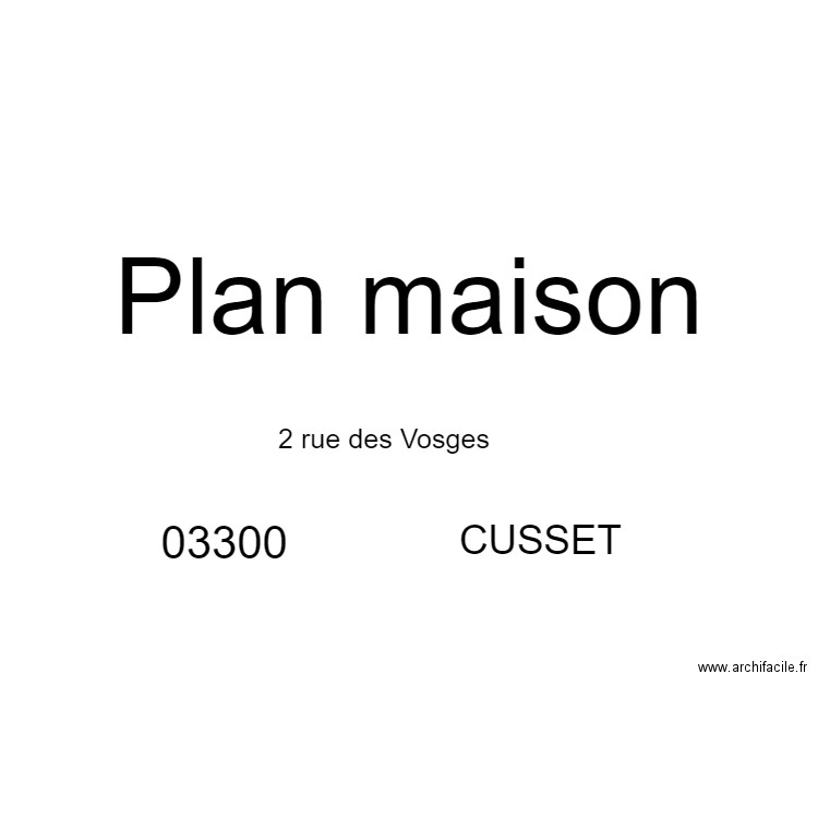 Plan maison. Plan de 0 pièce et 0 m2