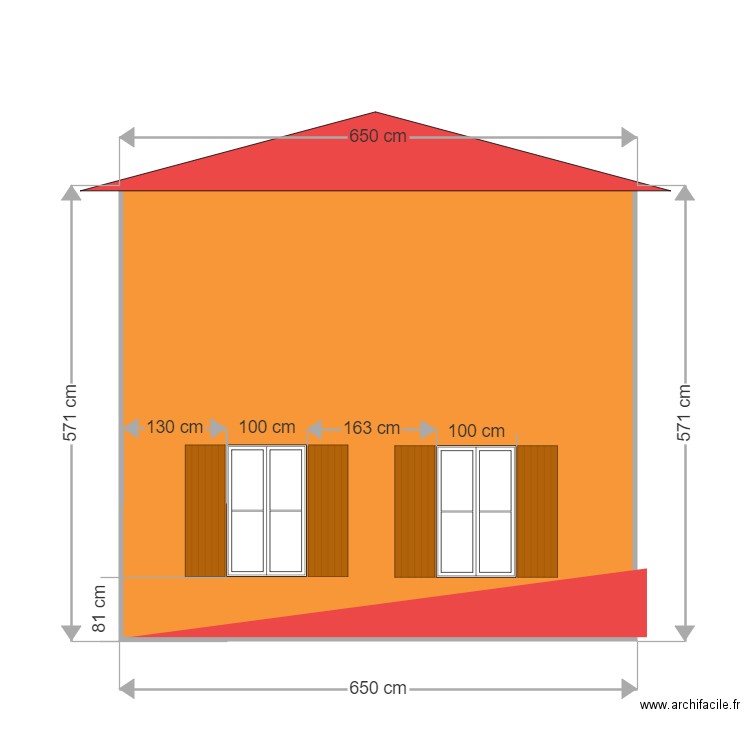 façade quincié 2. Plan de 0 pièce et 0 m2