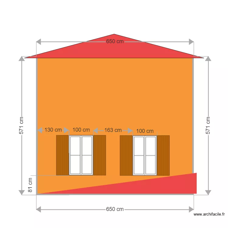 fa&ccedil;ade quinci&eacute; 2. Plan de 