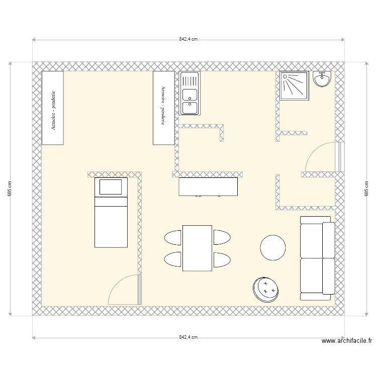 raismes. Plan de 0 pièce et 0 m2