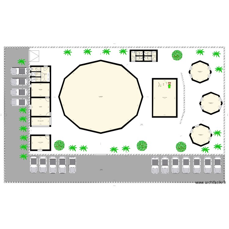 La paillotes. Plan de 0 pièce et 0 m2