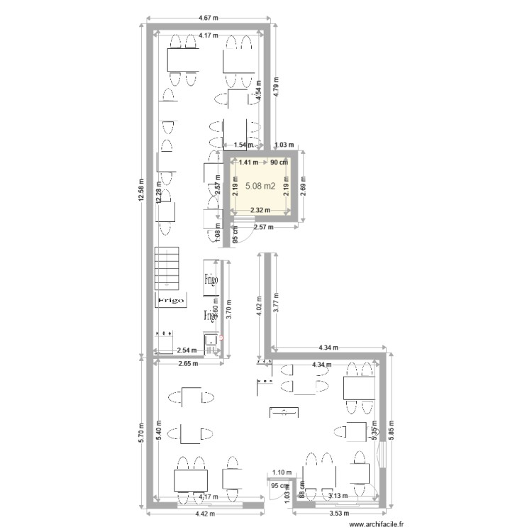 le serac. Plan de 0 pièce et 0 m2