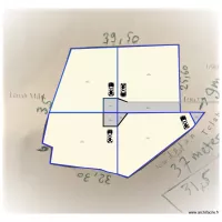 Plan division r&eacute;partition chemin acc&egrave;s